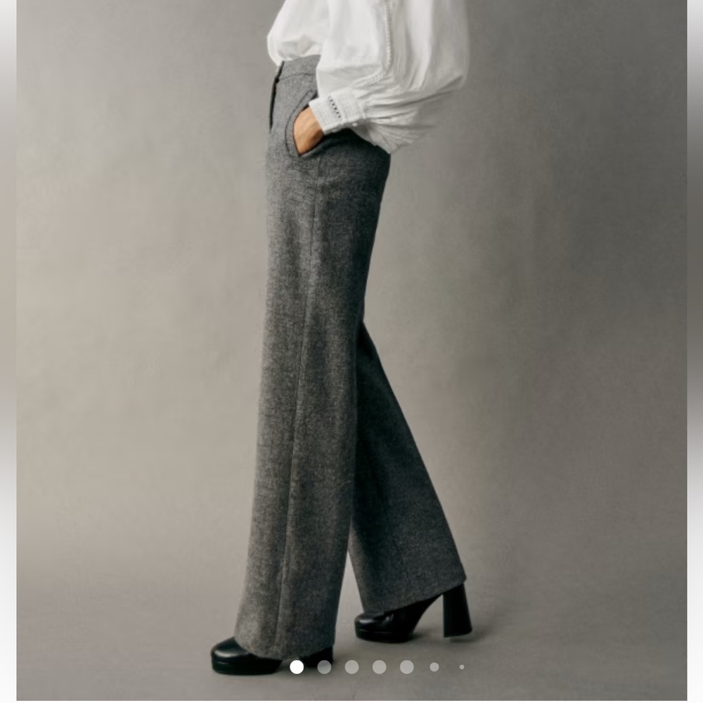 SEZANE Martin Trouser Wool Blend